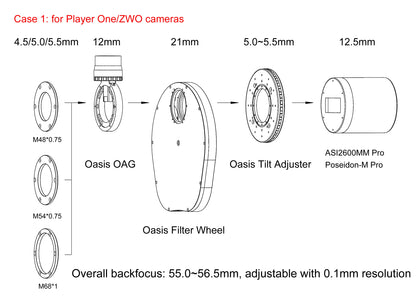 Astroasis Oasis OAG off-axis guider for astrophotograph