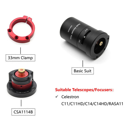 Oasis Focuser Rose - Installation on Celestron SCT and RASA