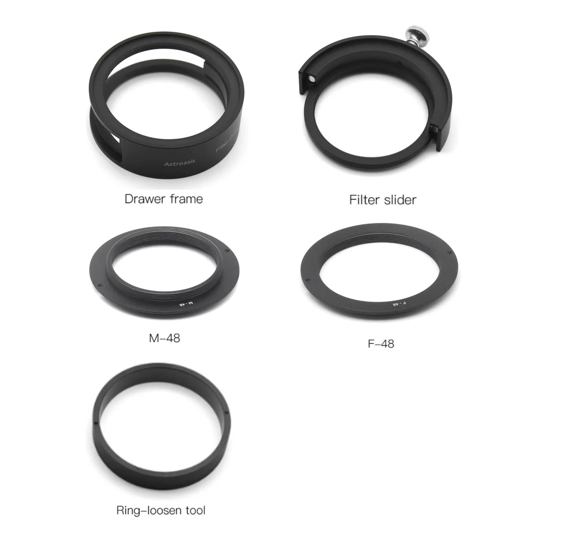 Astroasis 2" Filter Drawer (Compatible with M54/M48/M42 Threads)