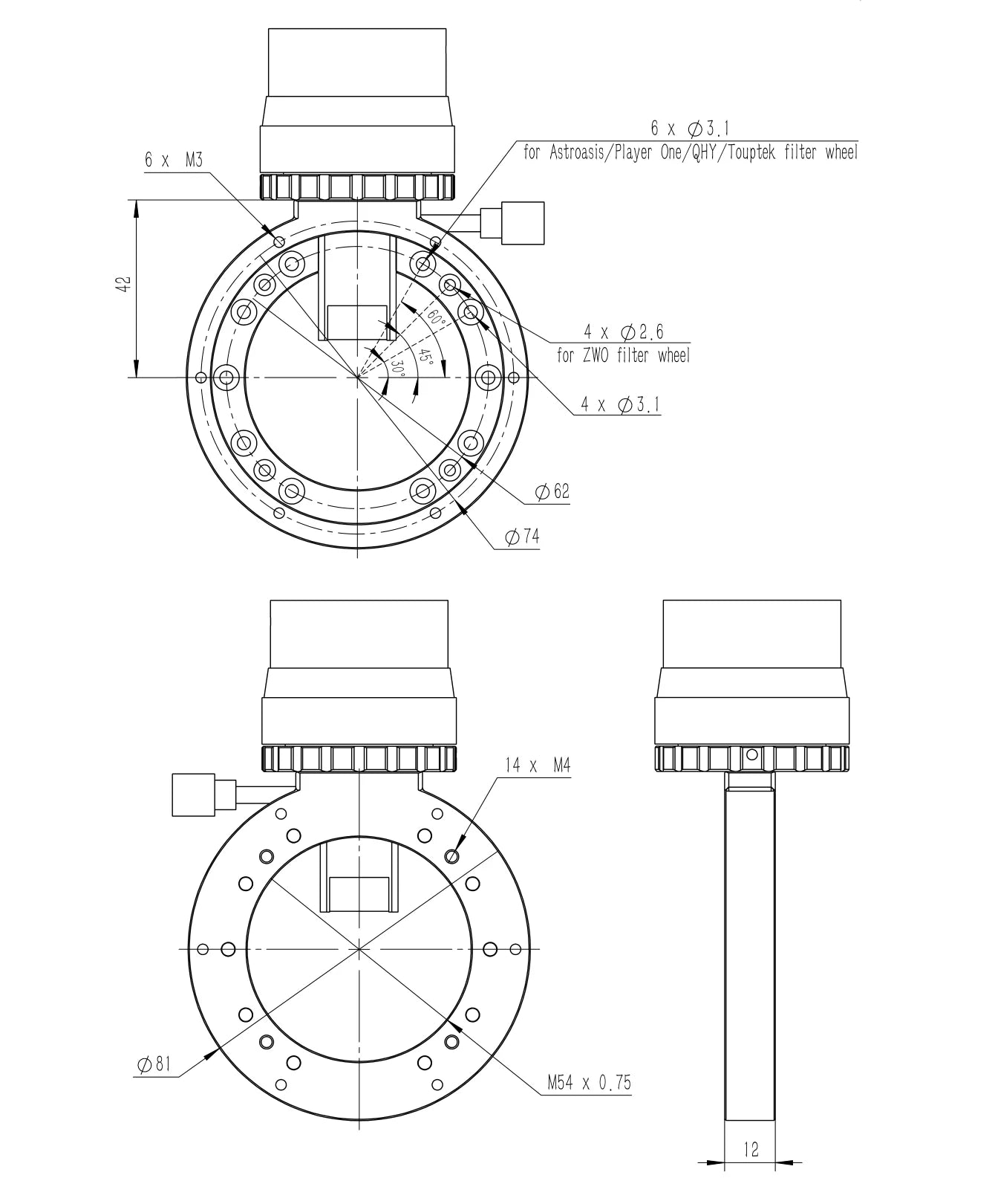 Astroasis Oasis OAG off-axis guider for astrophotograph