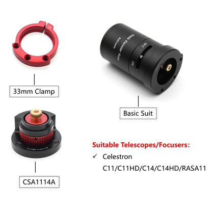 Oasis Focuser Rose - Installation on Celestron SCT and RASA