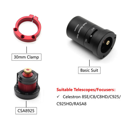 Oasis Focuser Rose - Installation on Celestron SCT and RASA