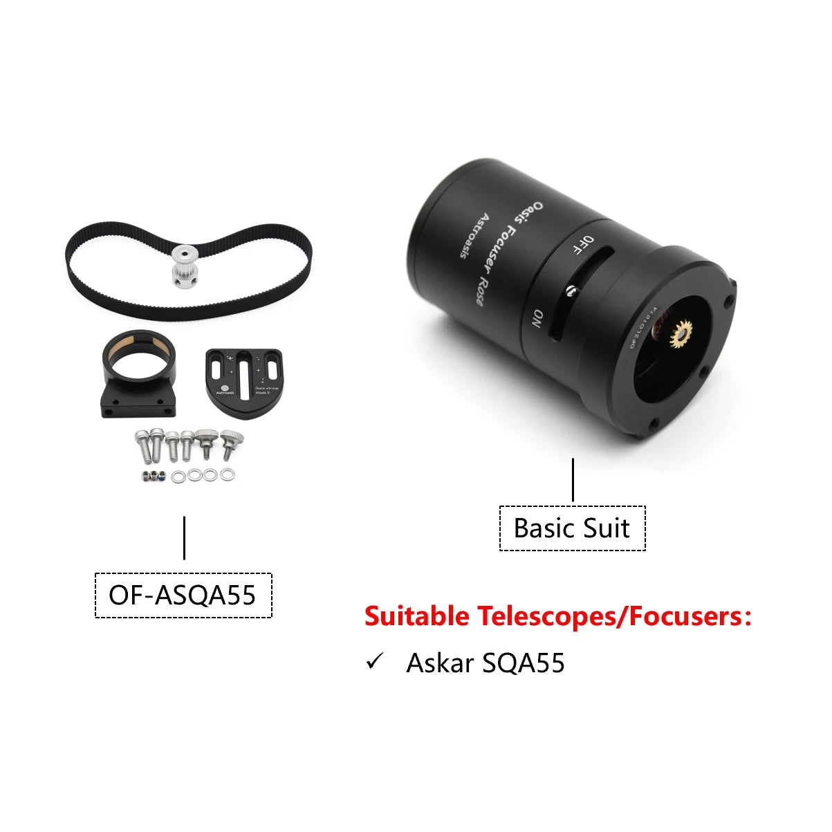 Oasis Focuser Rose - Installation with Dedicated Adapters